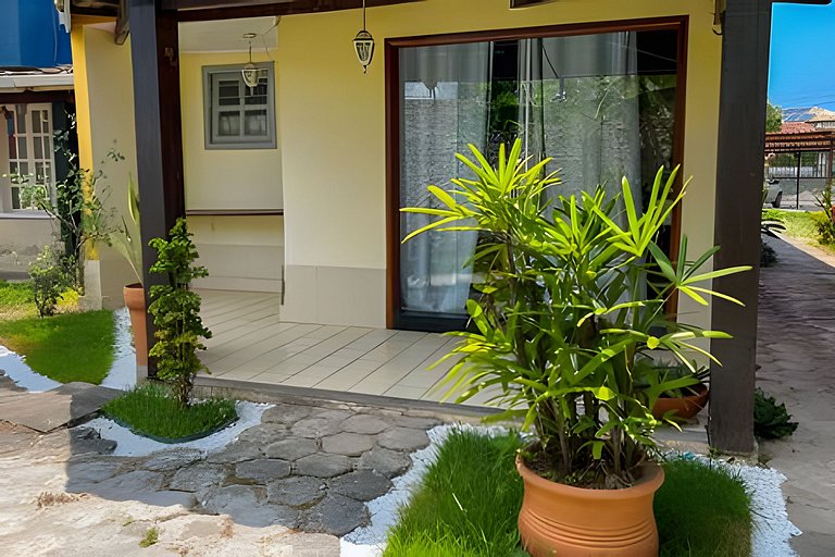 550m da PRAIA; 2 quartos; WiFi 300mbs; Piscina; Churrasqueir