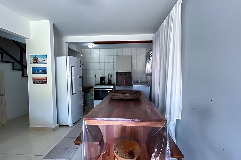 550m da PRAIA; 2 quartos; WiFi 300mbs; Piscina; Churrasqueir