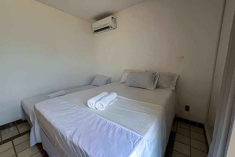 550m da PRAIA; 2 quartos; WiFi 300mbs; Piscina; Churrasqueir