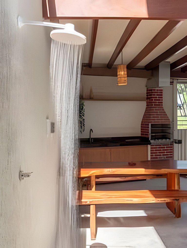 500m PRAIA Taperapuan; 2 quartos; Térreo; WiFi 300mbs; Churr