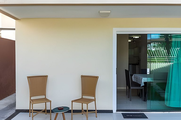 500m PRAIA Taperapuan; 2 quartos; Térreo; WiFi 300mbs; Churr