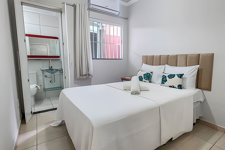 500m PRAIA Taperapuan; 2 quartos; Térreo; WiFi 300mbs; Churr