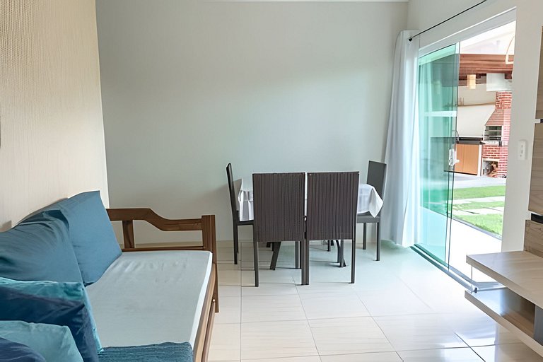 500m PRAIA Taperapuan; 2 quartos; Térreo; WiFi 300mbs; Churr