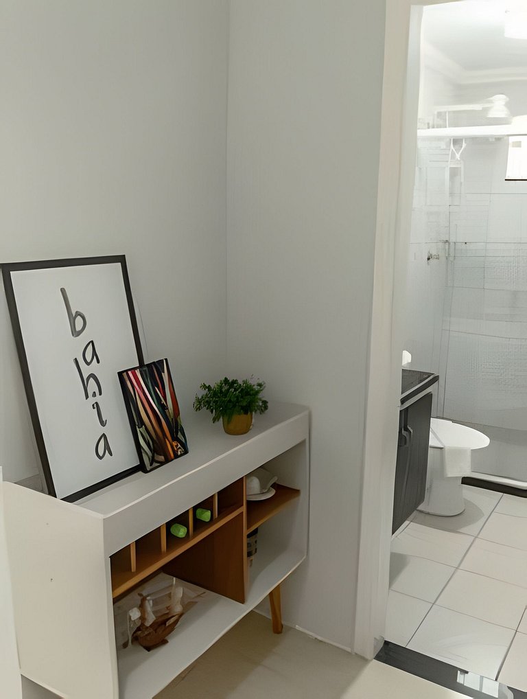 500m PRAIA Taperapuan; 2 quartos; Térreo; WiFi 300mbs; Churr