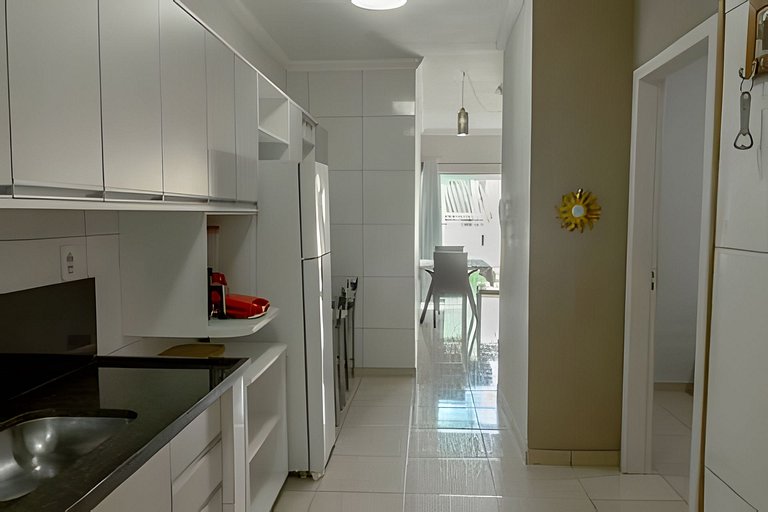 500m PRAIA Taperapuan; 2 quartos; Térreo; WiFi 300mbs; Churr