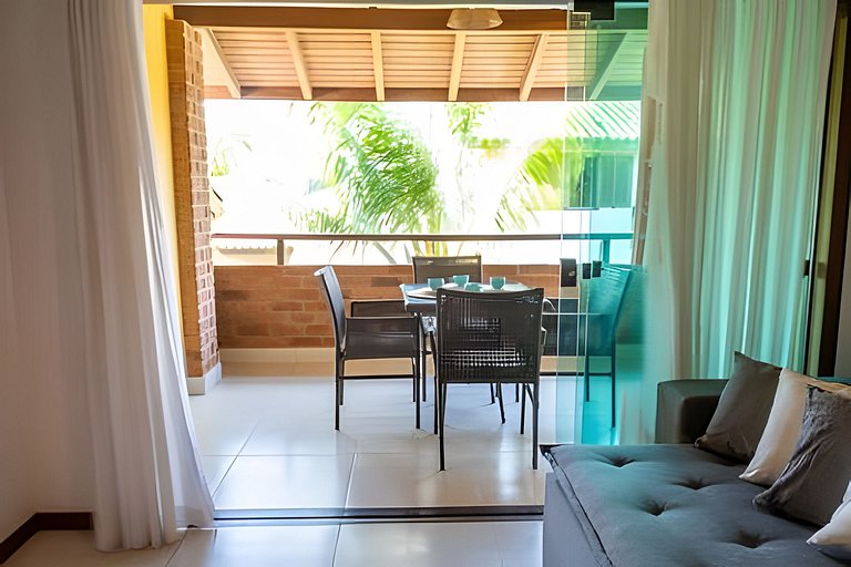 450m PRAIA de Taperapuan; Piscina; 2 quartos; WiFi 300 mbs;