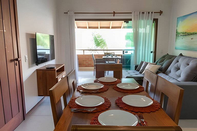 450m PRAIA de Taperapuan; Piscina; 2 quartos; WiFi 300 mbs;