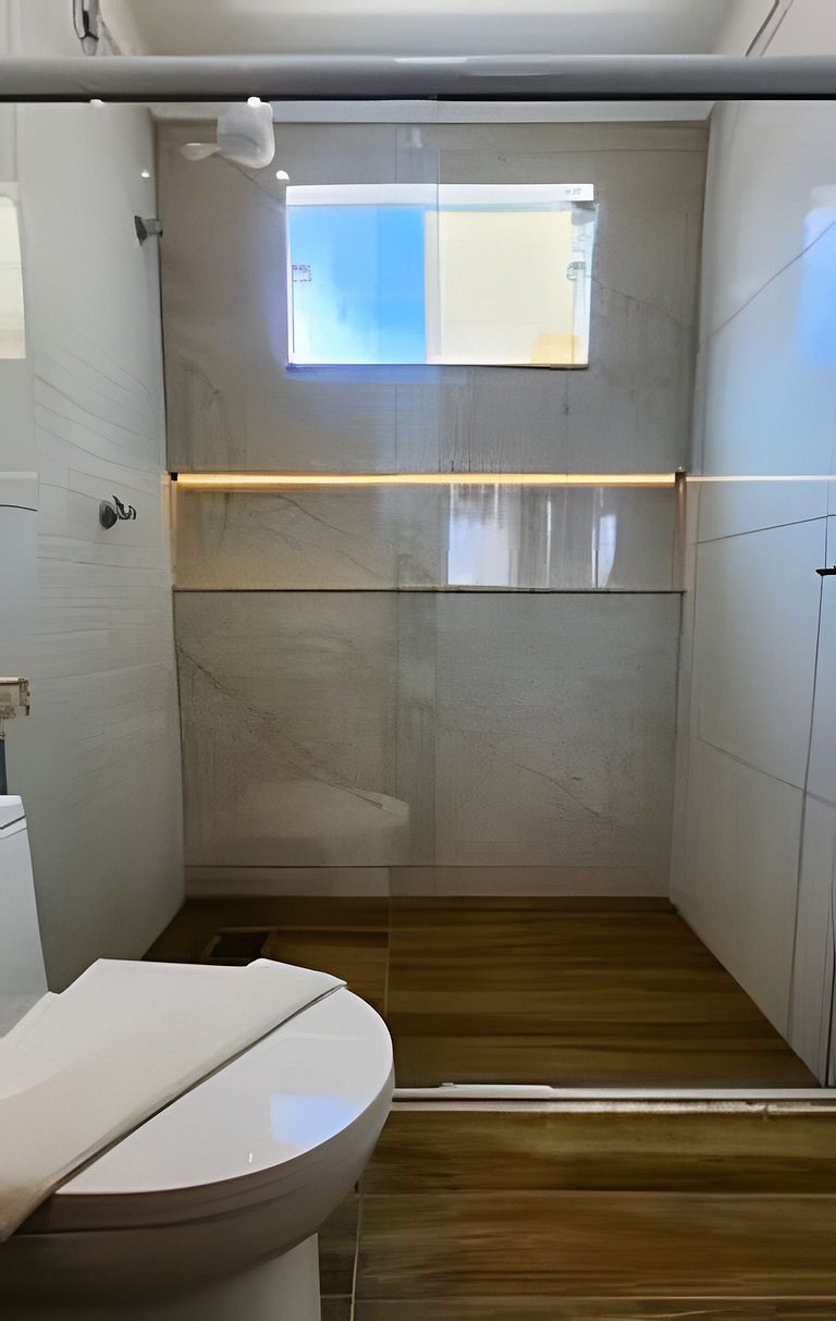 500m da PRAIA; 2 quartos; no 2º pavimento; WiFi 300mbs; Chur