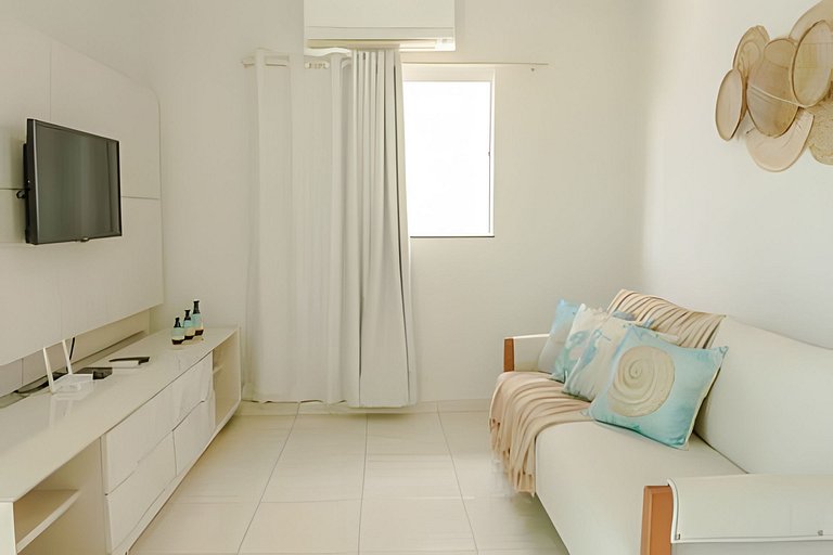 500m da PRAIA; 2 quartos; no 2º pavimento; WiFi 300mbs; Chur