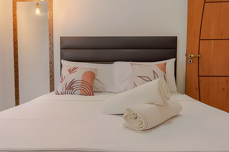 500m da PRAIA; 2 quartos; no 2º pavimento; WiFi 300mbs; Chur