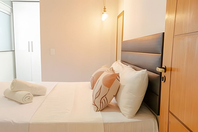 500m da PRAIA; 2 quartos; no 2º pavimento; WiFi 300mbs; Chur