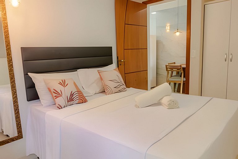 500m da PRAIA; 2 quartos; no 2º pavimento; WiFi 300mbs; Chur