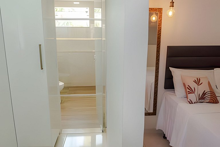 500m da PRAIA; 2 quartos; no 2º pavimento; WiFi 300mbs; Chur