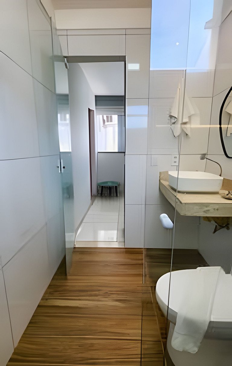 500m da PRAIA; 2 quartos; no 2º pavimento; WiFi 300mbs; Chur