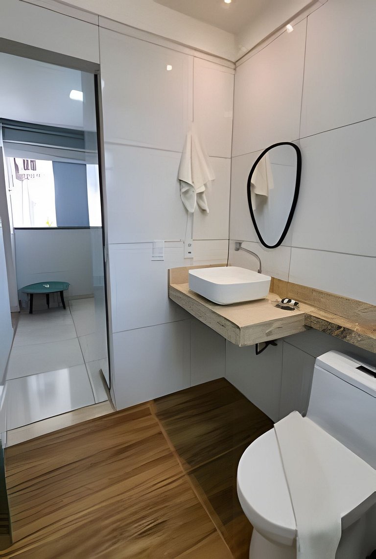 500m da PRAIA; 2 quartos; no 2º pavimento; WiFi 300mbs; Chur