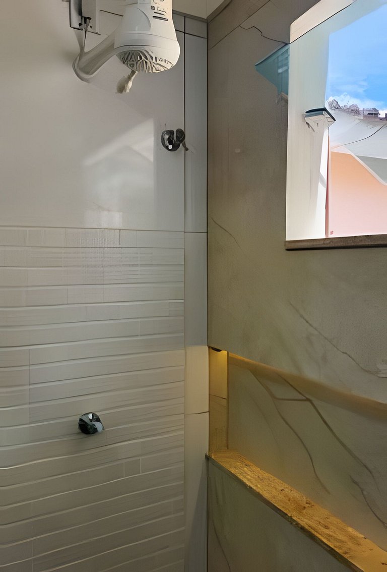 500m da PRAIA; 2 quartos; no 2º pavimento; WiFi 300mbs; Chur