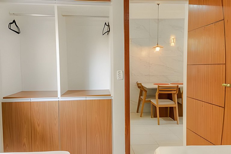 500m da PRAIA; 2 quartos; no 2º pavimento; WiFi 300mbs; Chur