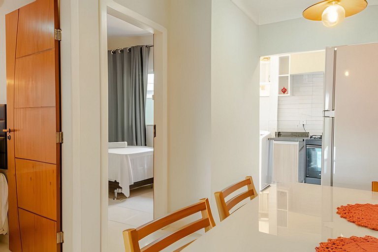 500m da PRAIA; 2 quartos; no 2º pavimento; WiFi 300mbs; Chur