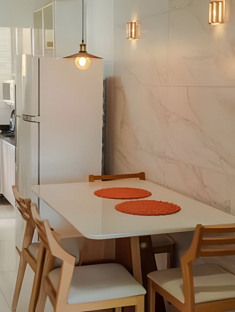 500m da PRAIA; 2 quartos; no 2º pavimento; WiFi 300mbs; Chur