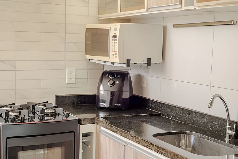 500m da PRAIA; 2 quartos; no 2º pavimento; WiFi 300mbs; Chur