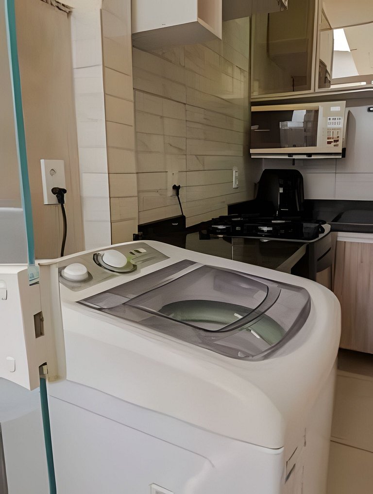 500m da PRAIA; 2 quartos; no 2º pavimento; WiFi 300mbs; Chur