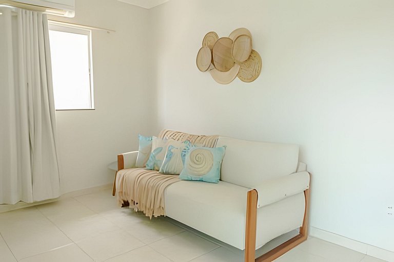 500m da PRAIA; 2 quartos; no 2º pavimento; WiFi 300mbs; Chur