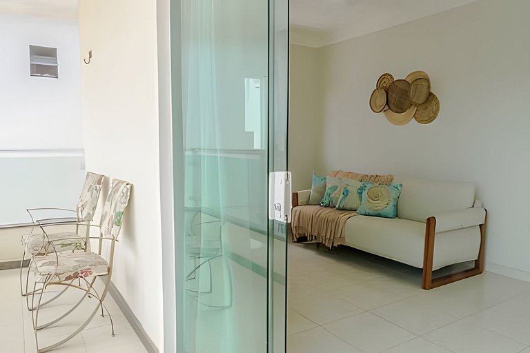 500m da PRAIA; 2 quartos; no 2º pavimento; WiFi 300mbs; Chur