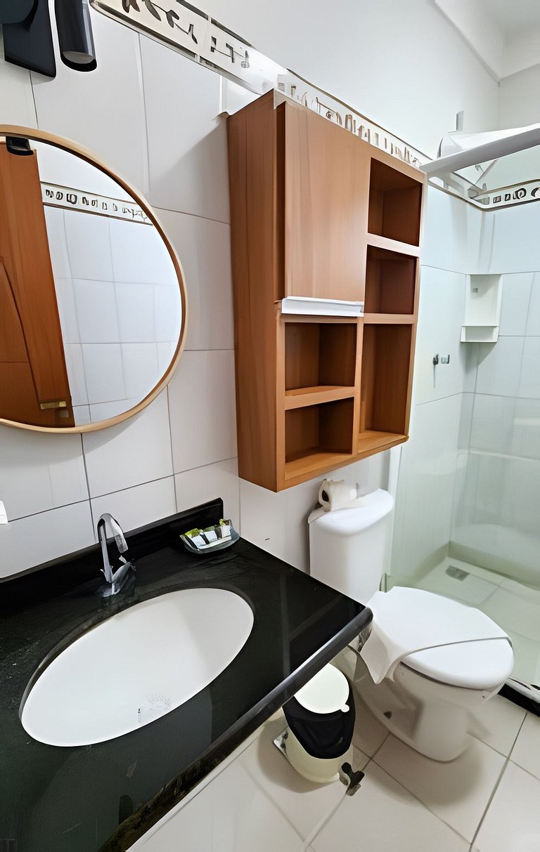 500m da PRAIA; 2 quartos; no 2º pavimento; WiFi 300mbs; Chur