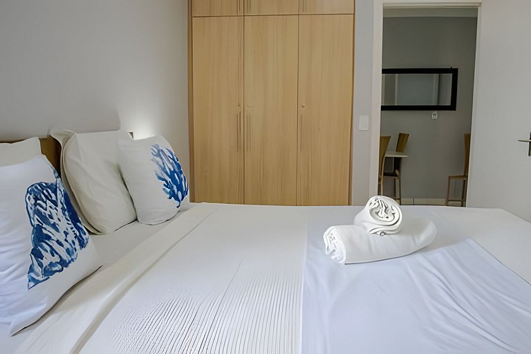 500m PRAIA de Taperapuan; 2 quartos; WiFi 300mbs; no 2 pavim