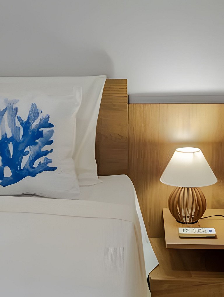 500m PRAIA de Taperapuan; 2 quartos; WiFi 300mbs; no 2 pavim