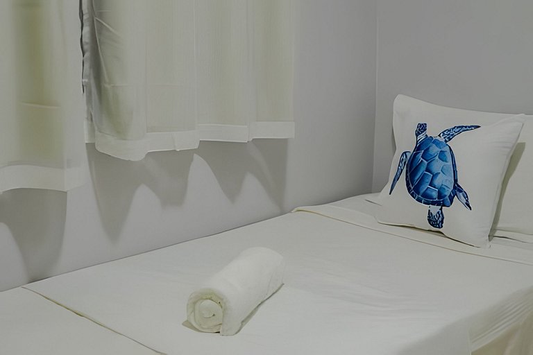 500m PRAIA de Taperapuan; 2 quartos; WiFi 300mbs; no 2 pavim