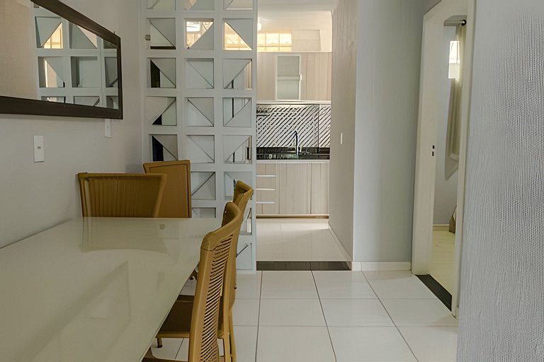 500m PRAIA de Taperapuan; 2 quartos; WiFi 300mbs; no 2 pavim