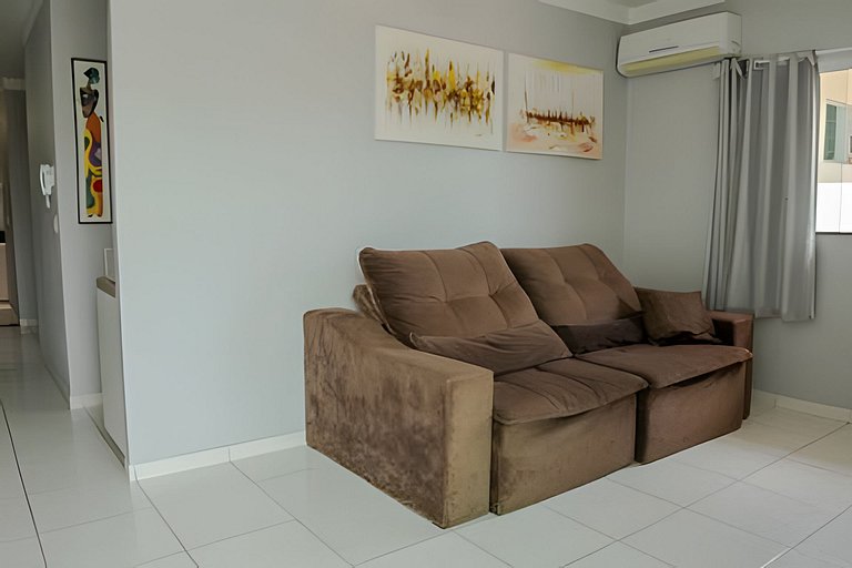 500m PRAIA de Taperapuan; 2 quartos; WiFi 300mbs; no 2 pavim