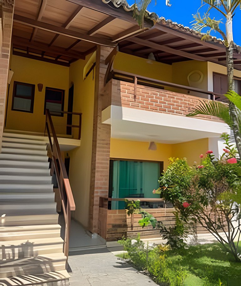 450m da PRAIA Taperapuan; 2 suítes; Piscina; WiFi 300 mbs; 2