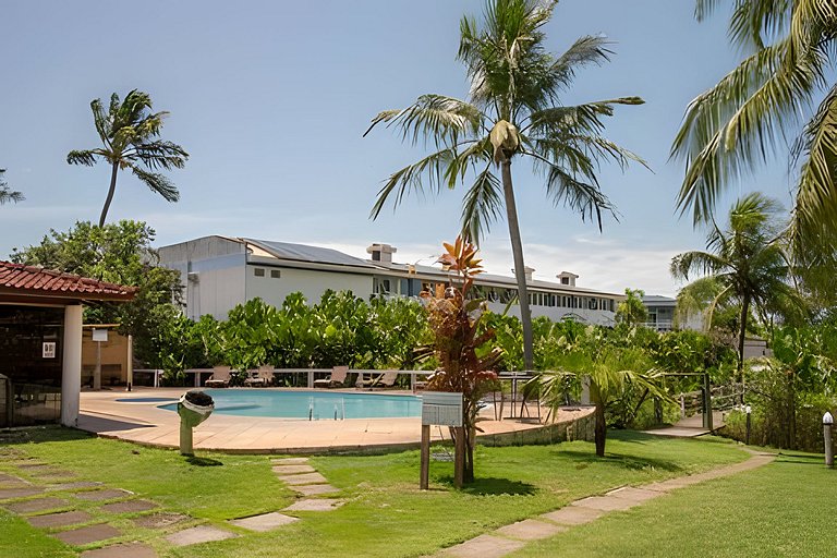 em frente à PRAIA de Taperapuan; piscina; 1 quarto; WiFi 300