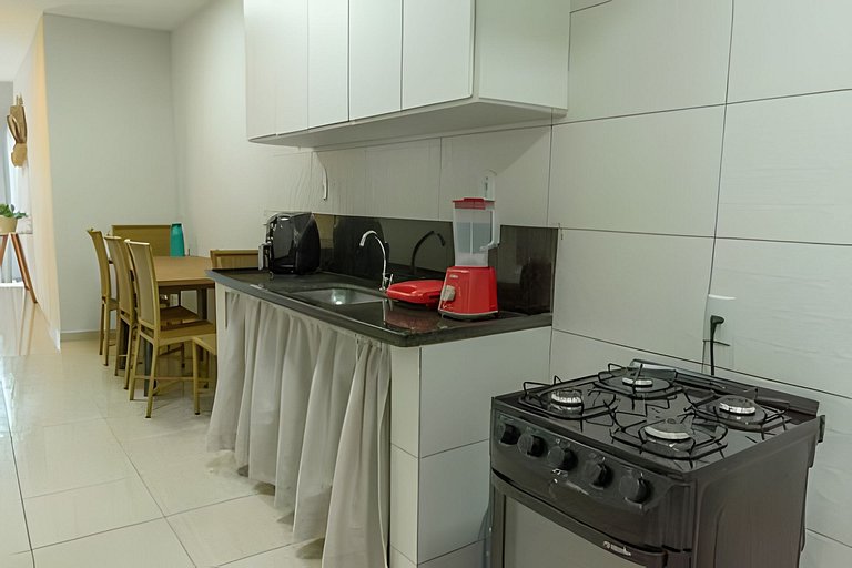 500m PRAIA Taperapuan; 2 quartos; WiFi 300mbs; Churrasqueira