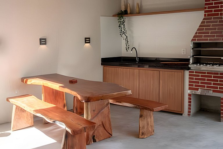 500m PRAIA Taperapuan; 2 quartos; WiFi 300mbs; Churrasqueira