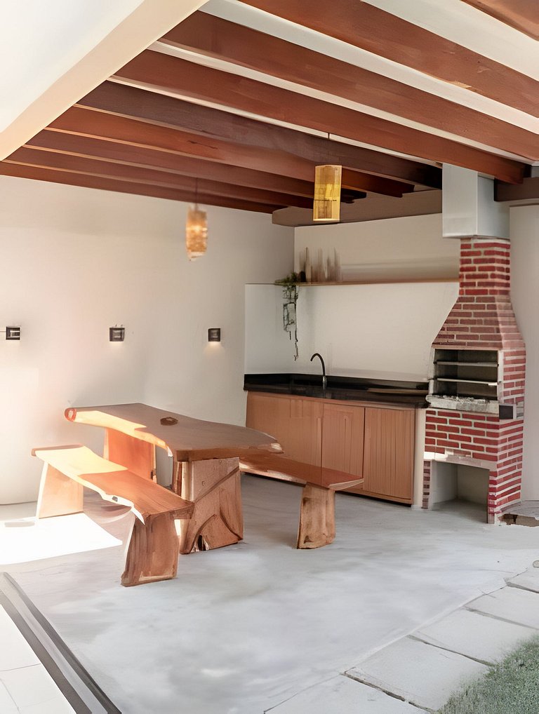 500m PRAIA Taperapuan; 2 quartos; WiFi 300mbs; Churrasqueira