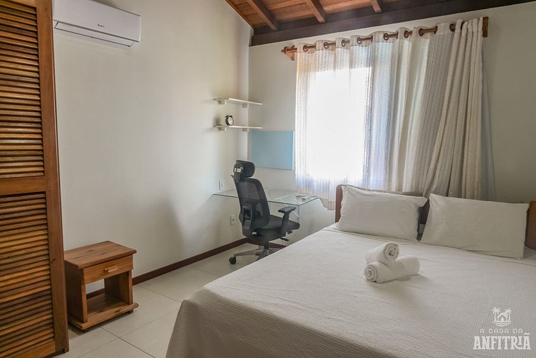 450m da PRAIA Taperapuan; 2 suítes; Piscina; WiFi 300 mbs; 2