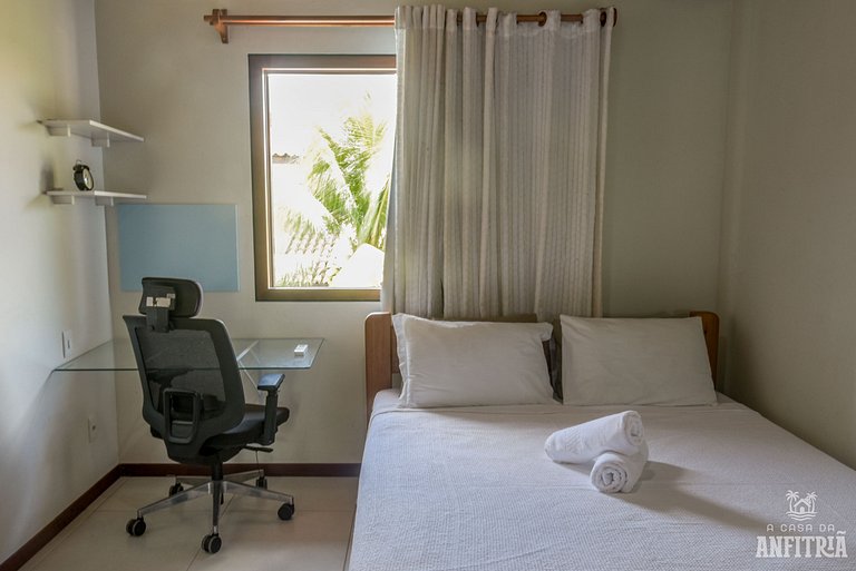 450m da PRAIA Taperapuan; 2 suítes; Piscina; WiFi 300 mbs; 2