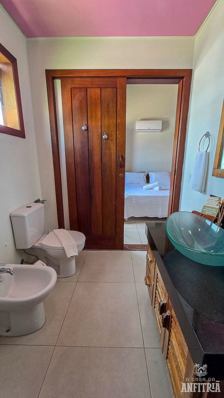 450m da PRAIA Taperapuan; 2 suítes; Piscina; WiFi 300 mbs; 2