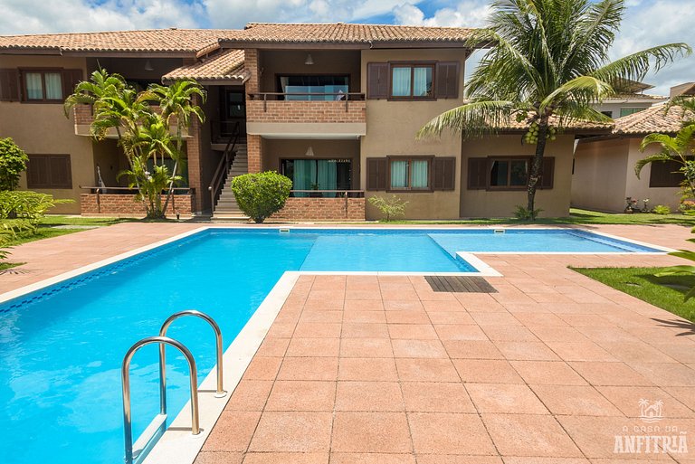 450m da PRAIA Taperapuan; 2 suítes; Piscina; WiFi 300 mbs; 2