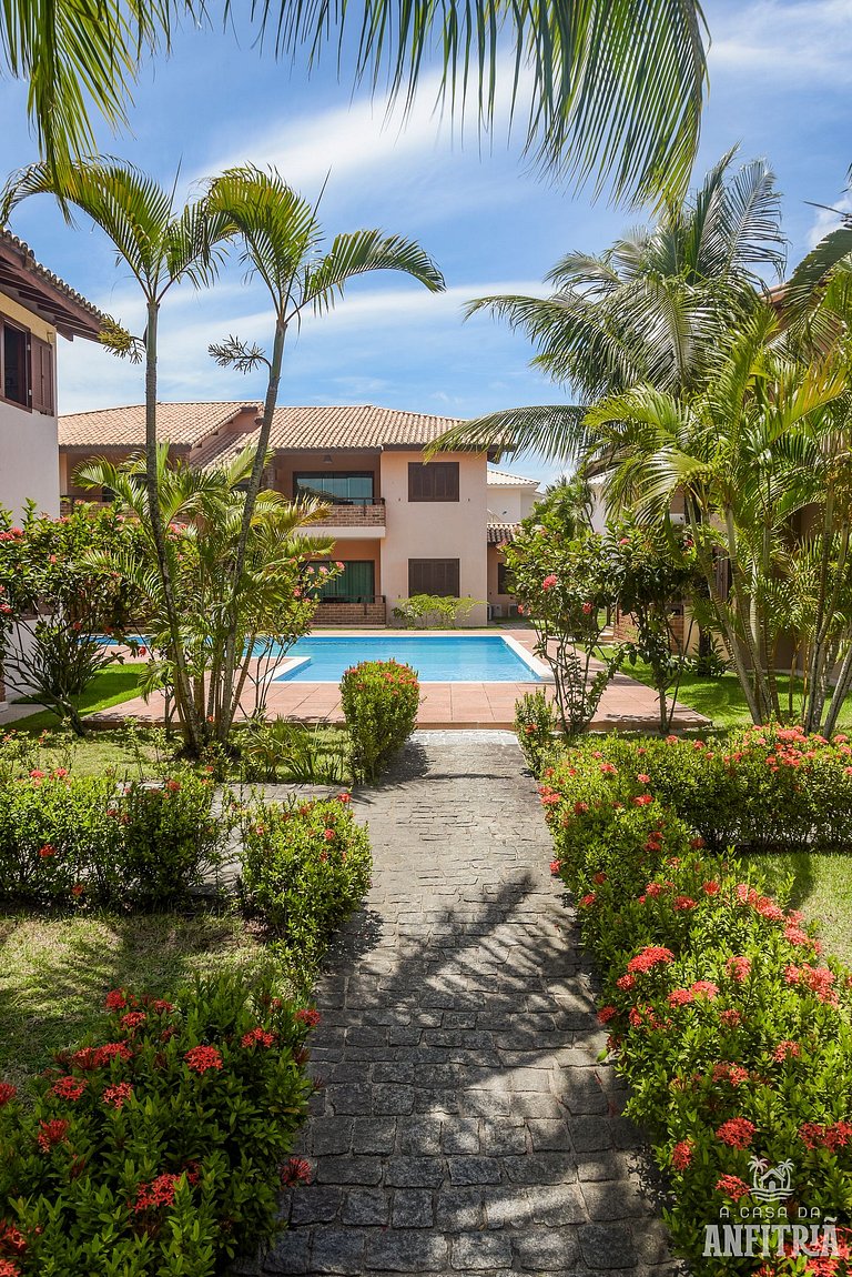 450m da PRAIA Taperapuan; 2 suítes; Piscina; WiFi 300 mbs; 2