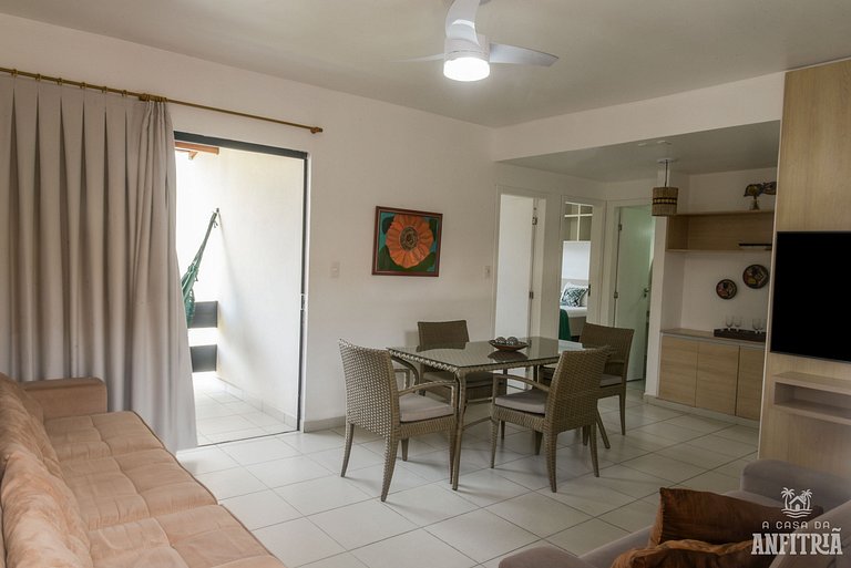 EM frente à PRAIA; 2 quartos; WiFi 300 mbs; até 6 pessoas; n