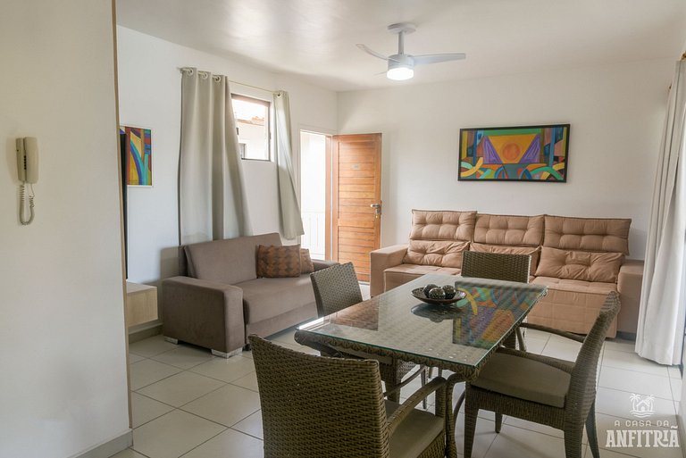 EM frente à PRAIA; 2 quartos; WiFi 300 mbs; até 6 pessoas; n