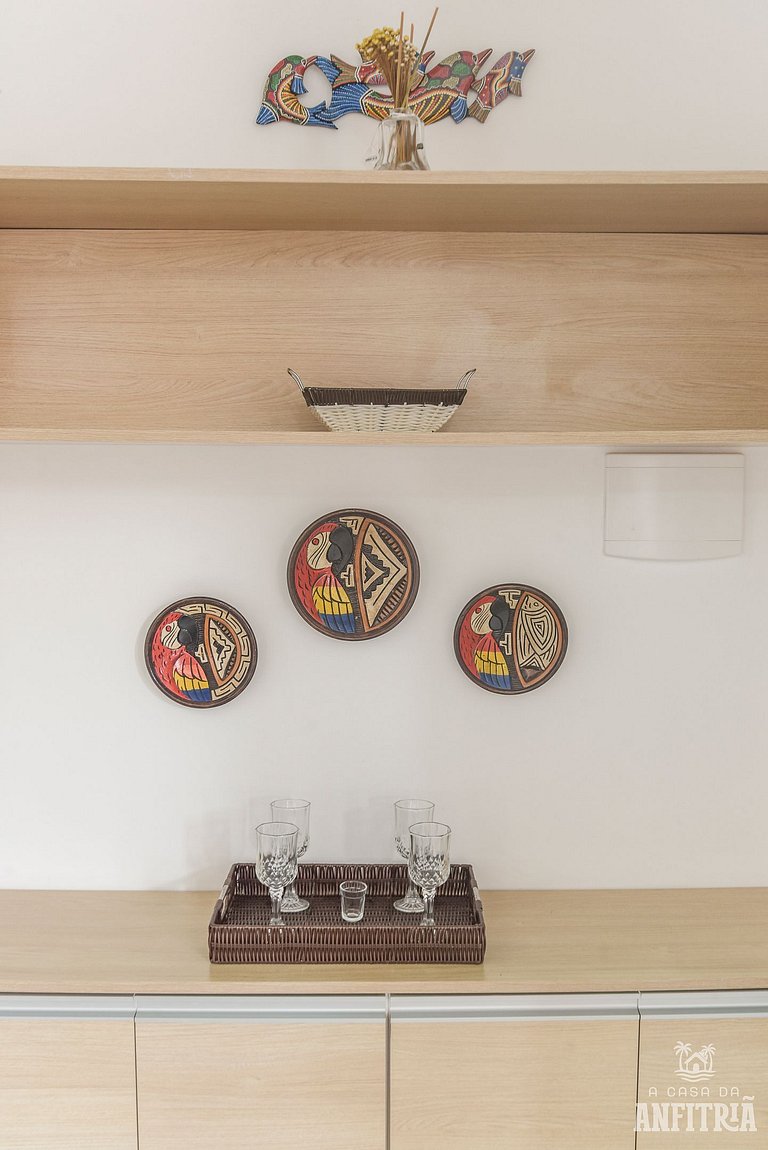 EM frente à PRAIA; 2 quartos; WiFi 300 mbs; até 6 pessoas; n