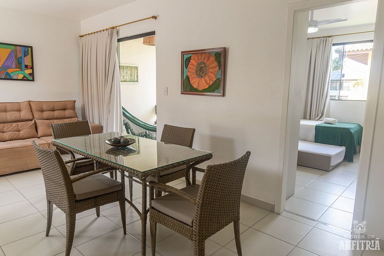 EM frente à PRAIA; 2 quartos; WiFi 300 mbs; até 6 pessoas; n