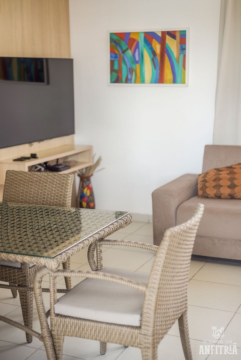 EM frente à PRAIA; 2 quartos; WiFi 300 mbs; até 6 pessoas; n