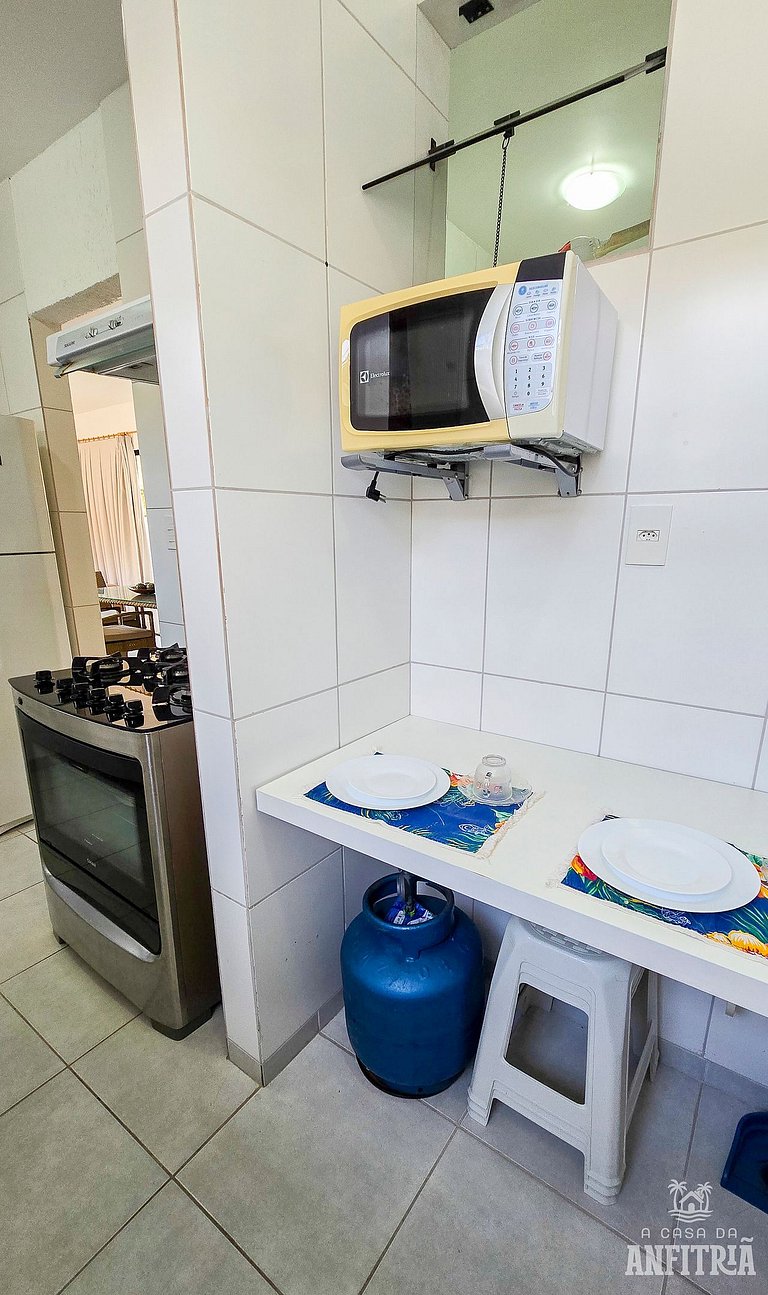 EM frente à PRAIA; 2 quartos; WiFi 300 mbs; até 6 pessoas; n