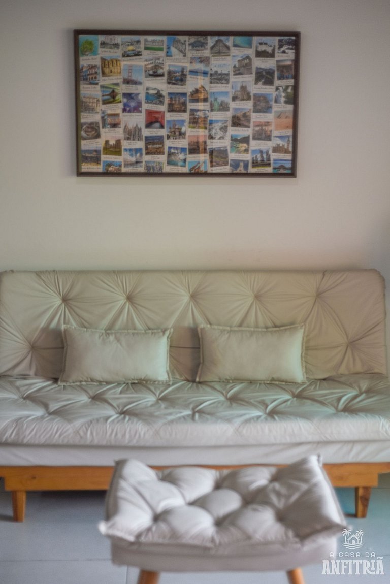 450m da PRAIA Taperapuan; 2 suítes; Piscina; WiFi 300 mbs; 2